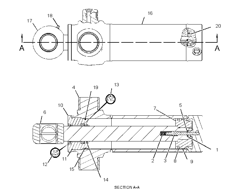 CYLINDER GP-SWING 2514296 CAT