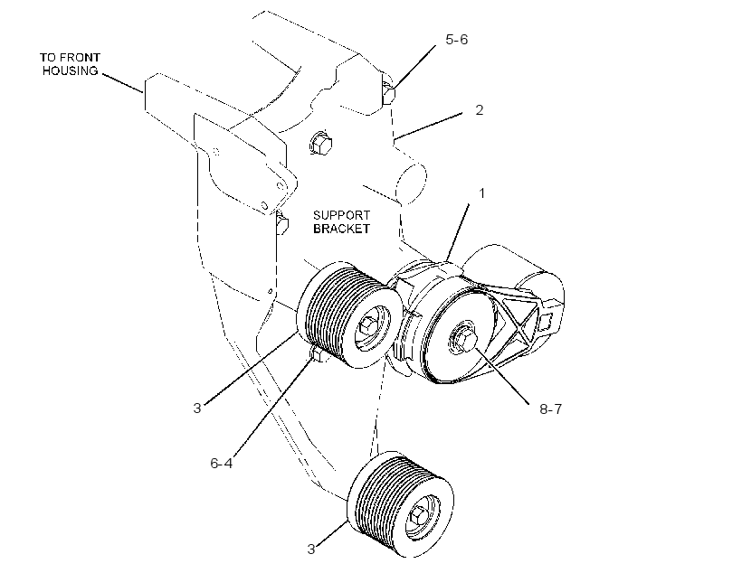MOUNTING GP-BELT TENSIONER 2813416 CAT