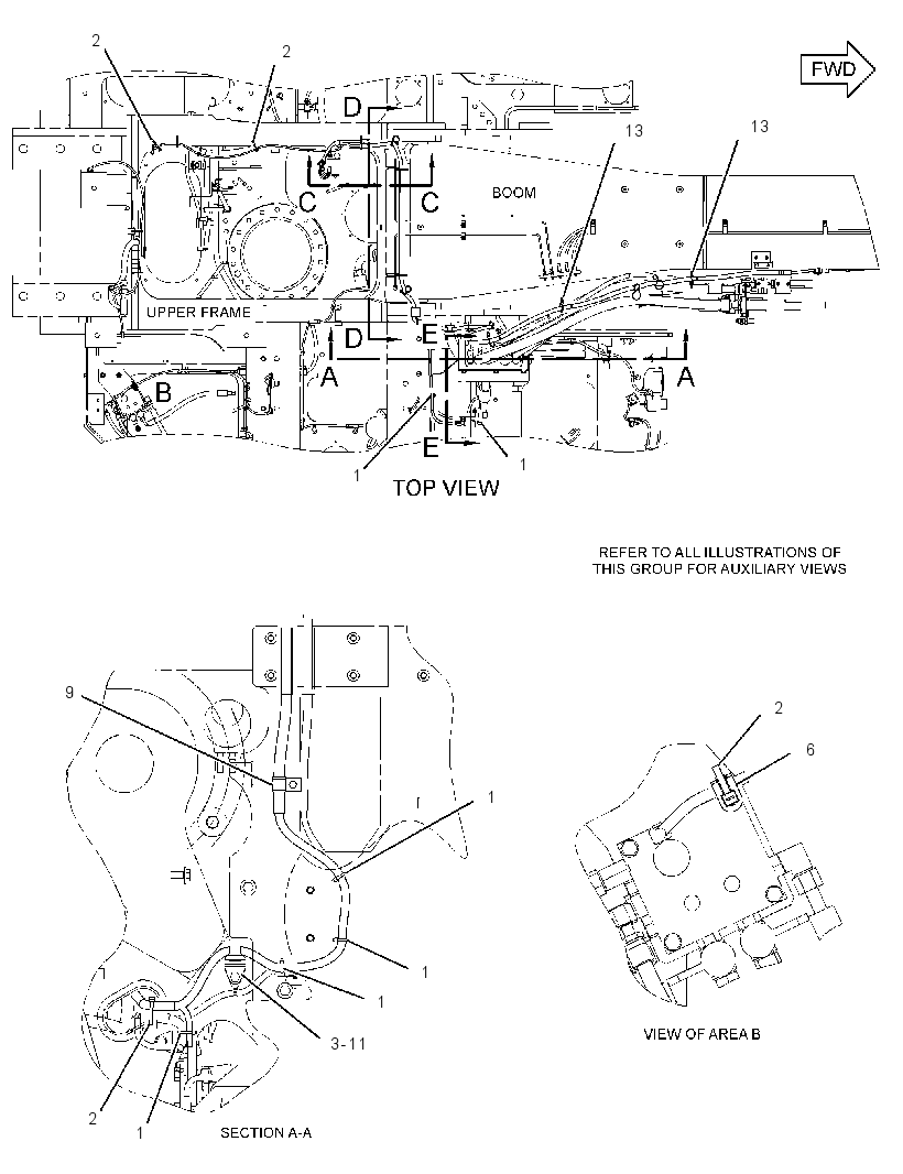 WIRING GP-AUXILIARY CONTROL 2677771 CAT