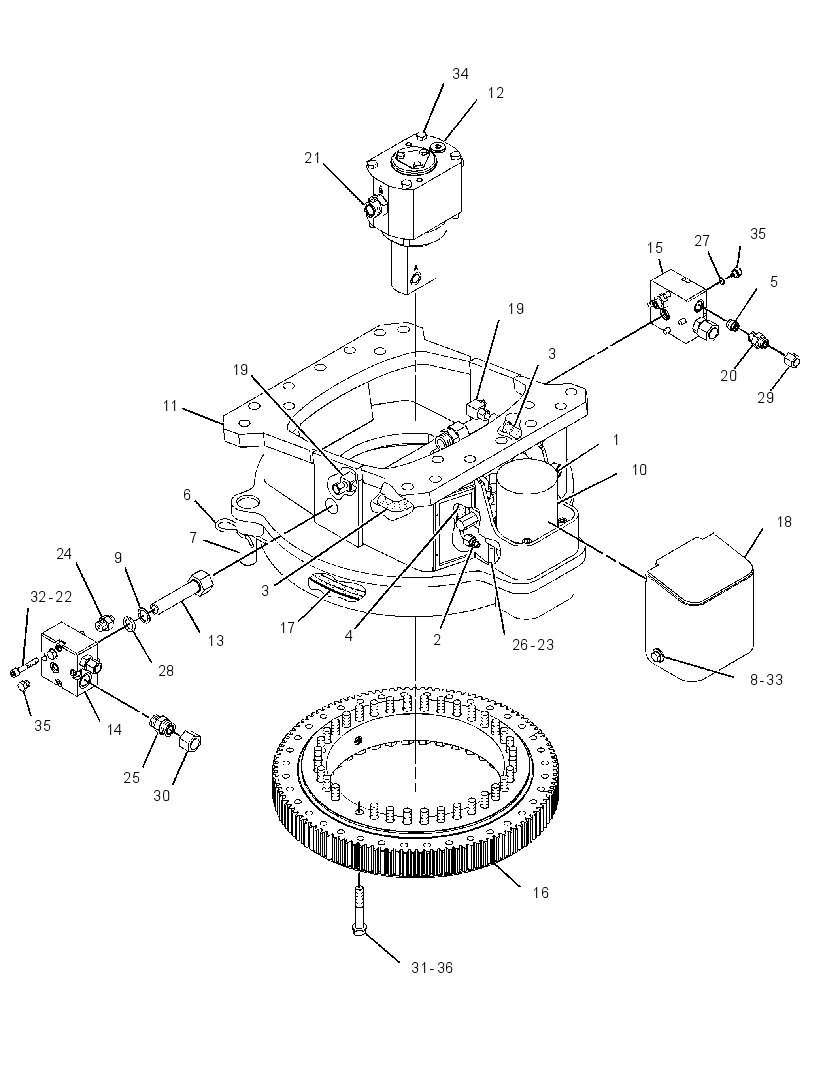 ROTATOR GP-HYDRAULIC 2829857 CAT