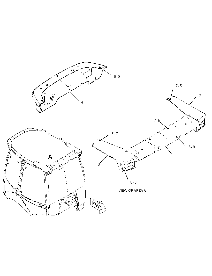 ROOF GP-CAB 2059568 CAT