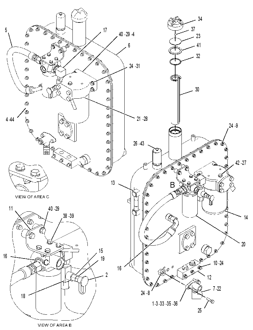 TANK & FILTER GP-STEERING 1708018 CAT