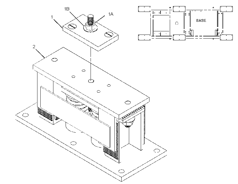 Крепление виброизолятора 2860397 CAT