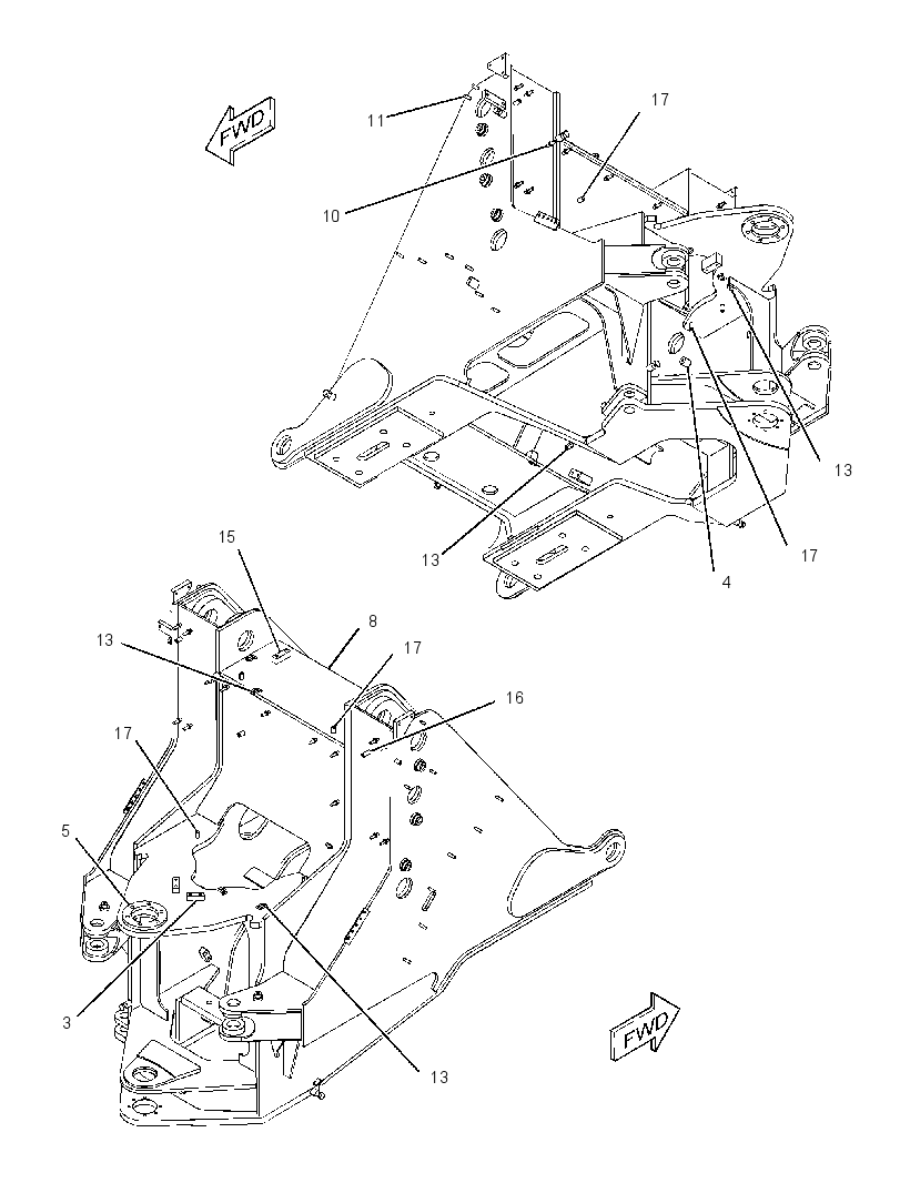 FRAME AS-LOADER 2130056 CAT