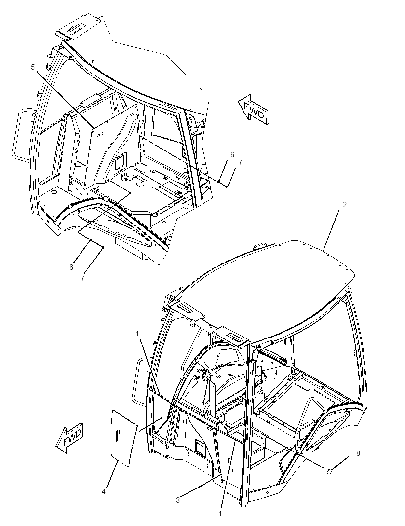 CANOPY GP-OPEN ROPS 2061884 CAT