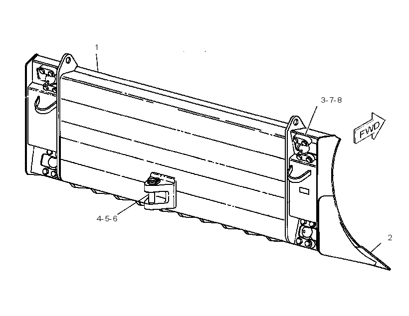 Отвал поворотный 2262127 CAT