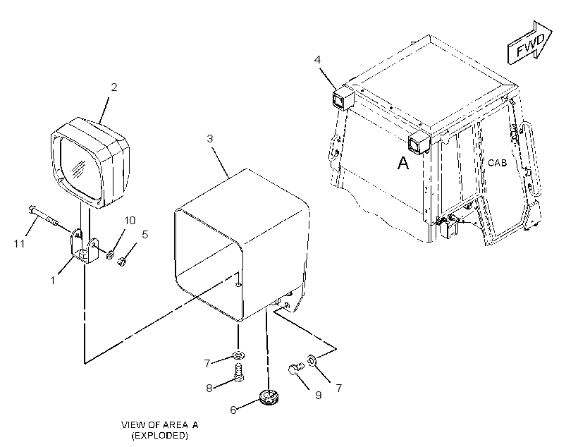 LIGHTING GP-REAR 2733608 CAT