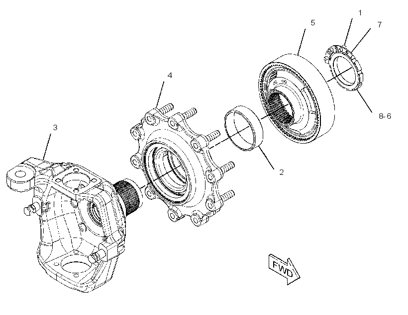 HOUSING & FLANGE GP-AXLE 2534987 CAT