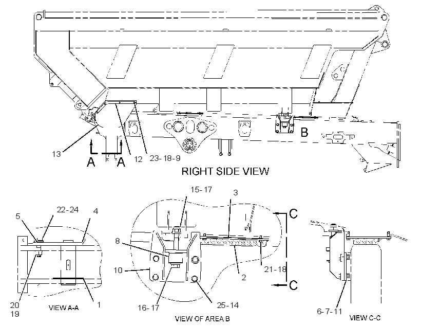 MOUNTING GP-TRUCK BODY 2517404 CAT