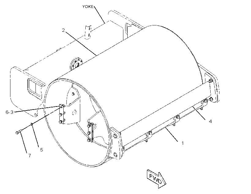 DRUM GP-COMPACTOR 2784510 CAT