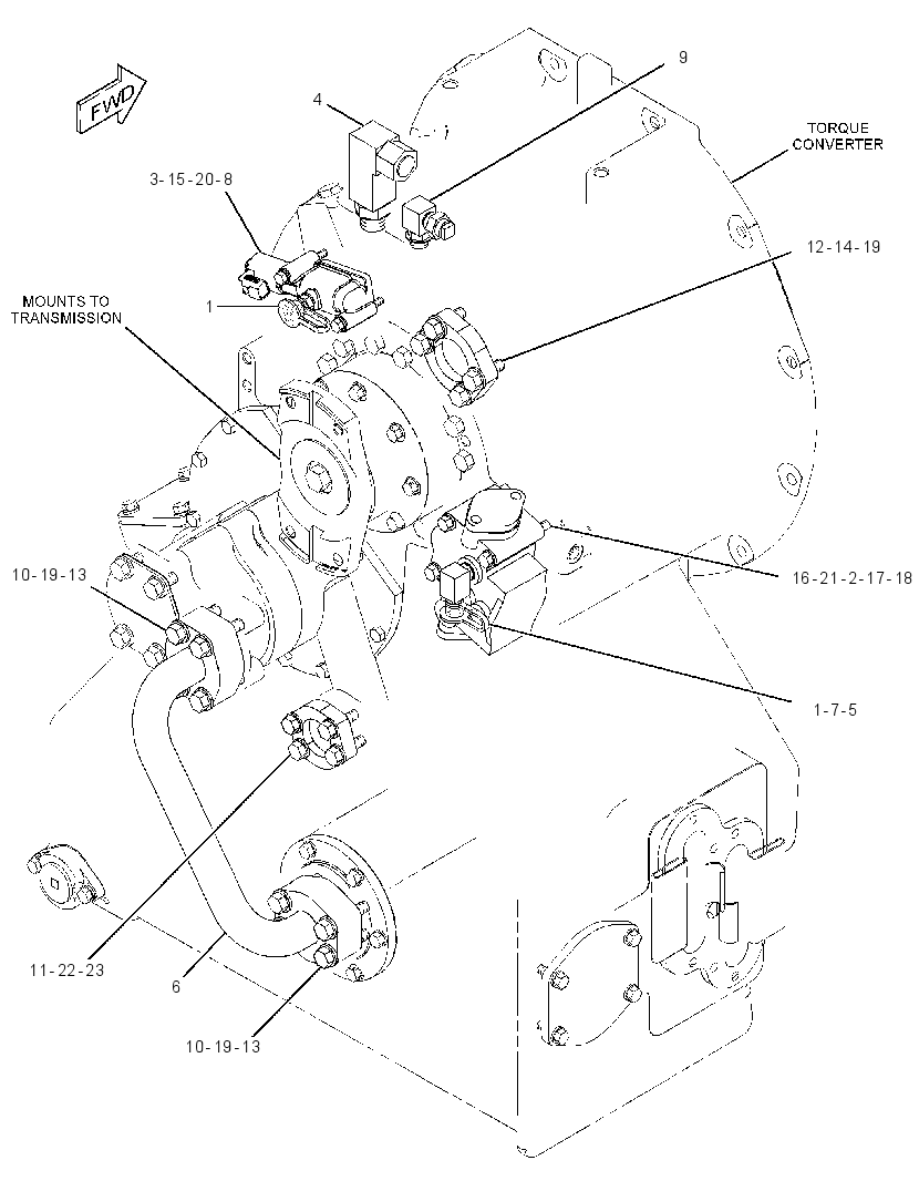 LINES GP-TORQUE CONVERTER 2367266 CAT