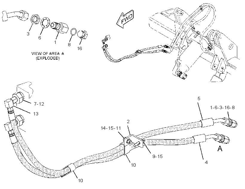 LINES GP-REAR ATTACHMENT 2816884 CAT
