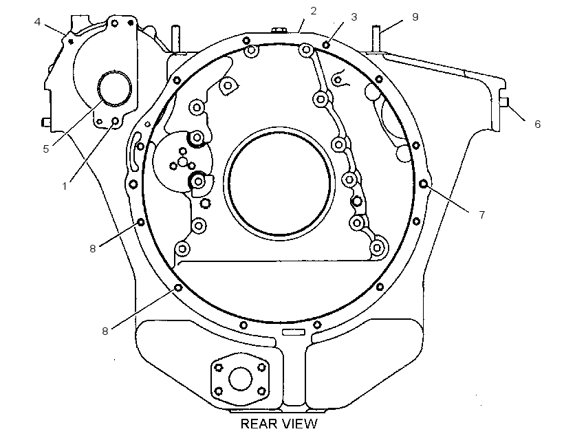 HOUSING AS-FLYWHEEL 1307087 CAT