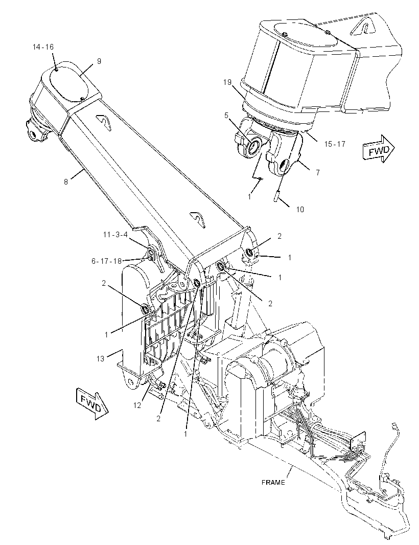 FRAME GP-GRAPPLE 2762039 CAT