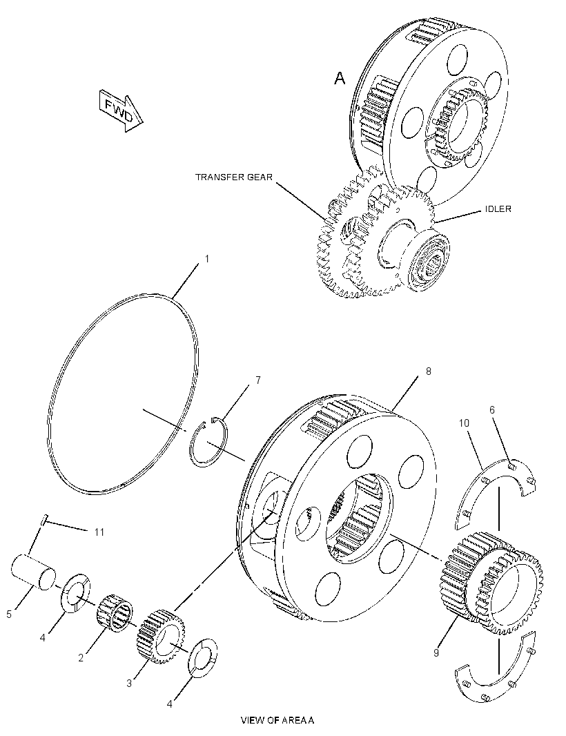 PLANETARY GP-TRANSFER GEAR 2613043 CAT