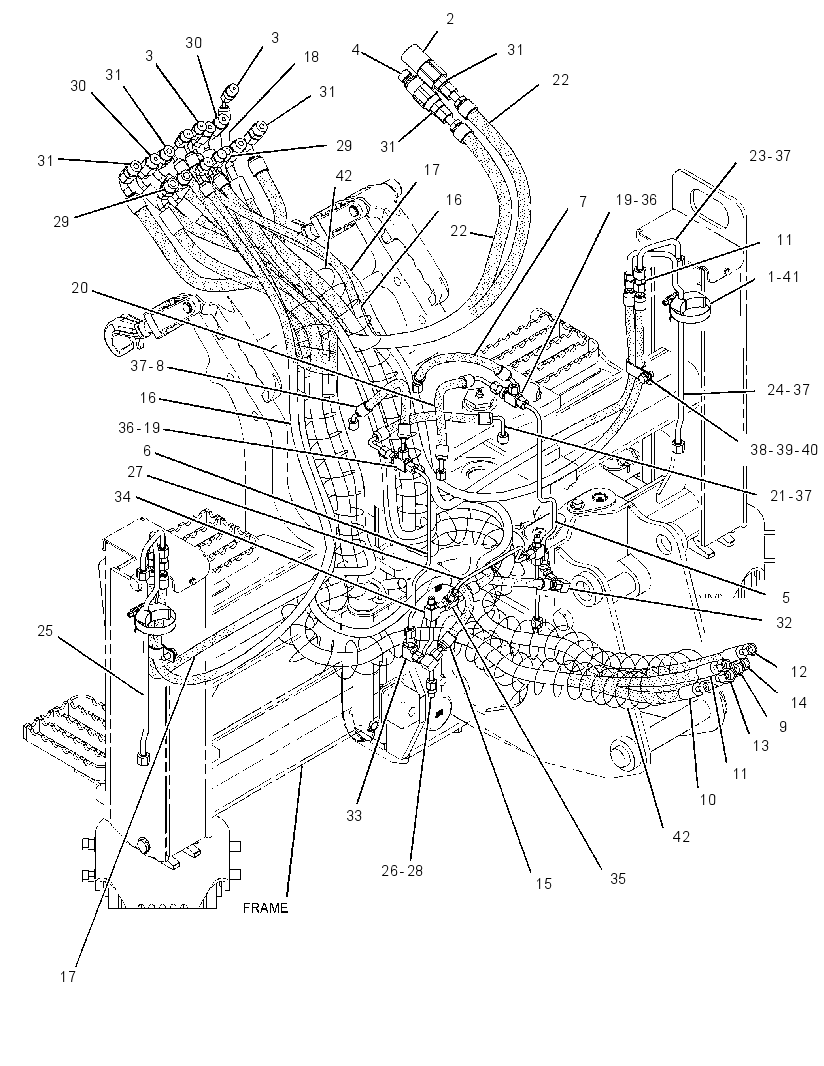 LINES GP-BACKHOE 2555483 CAT