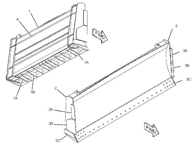 MOLDBOARD AS 7J0858 CAT