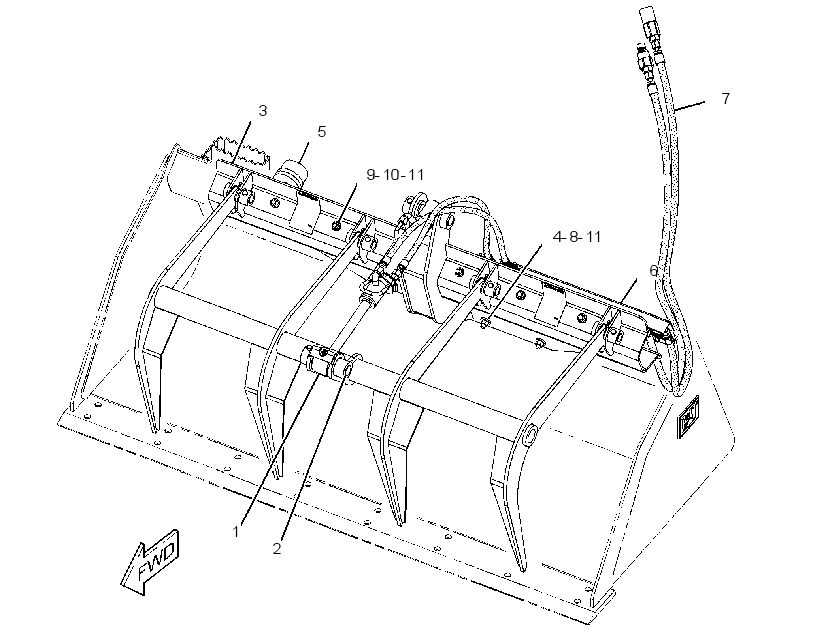 GRAPPLE & CYLINDER GP-UTILITY 2856116 CAT