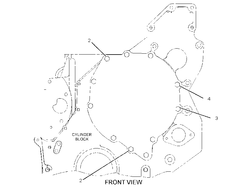 FASTENER GP-FRONT COVER 2611473 CAT