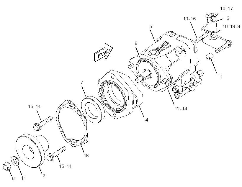 PUMP & MTG GP-BRAKE & HYD FAN 2370954 CAT
