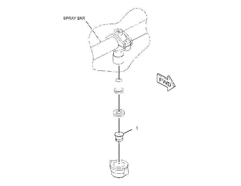 NOZZLE GP-WATER 2945275 CAT