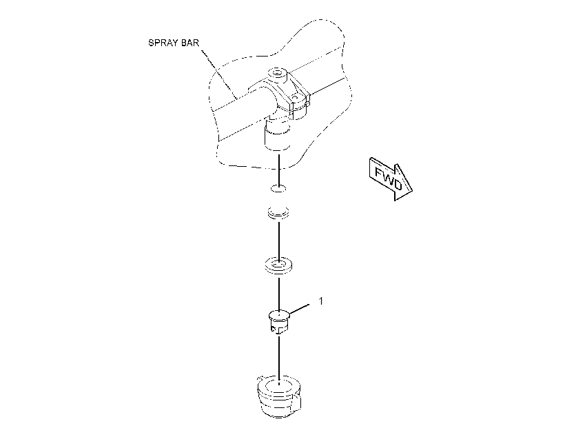 NOZZLE GP-WATER 2945278 CAT