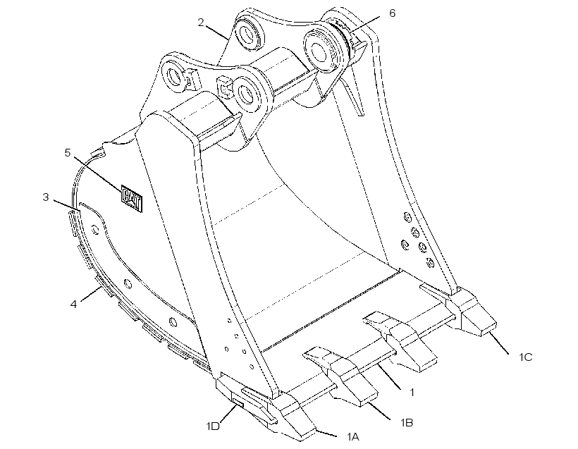 Ковш с регулятором 2487063 CAT