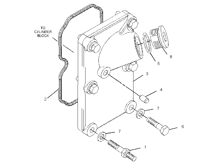 COVER GP-WATER OUTLET 2901369 CAT