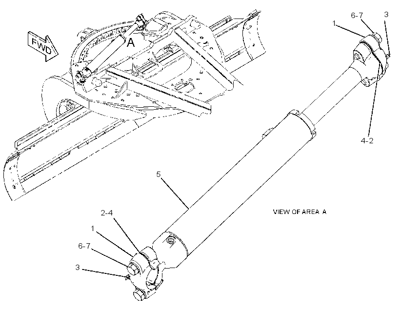 CYLINDER & MTG GP-CENTERSHIFT 2742141 CAT