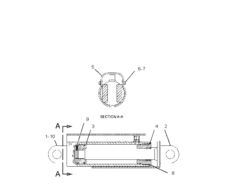 CYLINDER GP-TONG 1252884 CAT