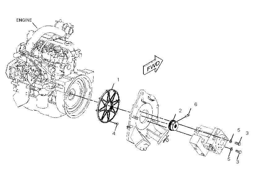MOUNTING GP-HYDROSTATIC PUMP 2354890 CAT