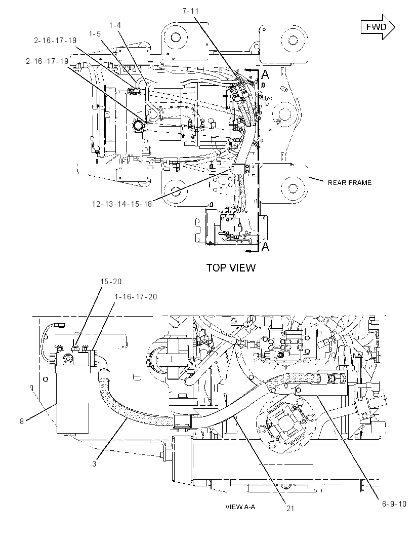 POWER TRAIN FILTER AND LINES GROUP 2368999 CAT
