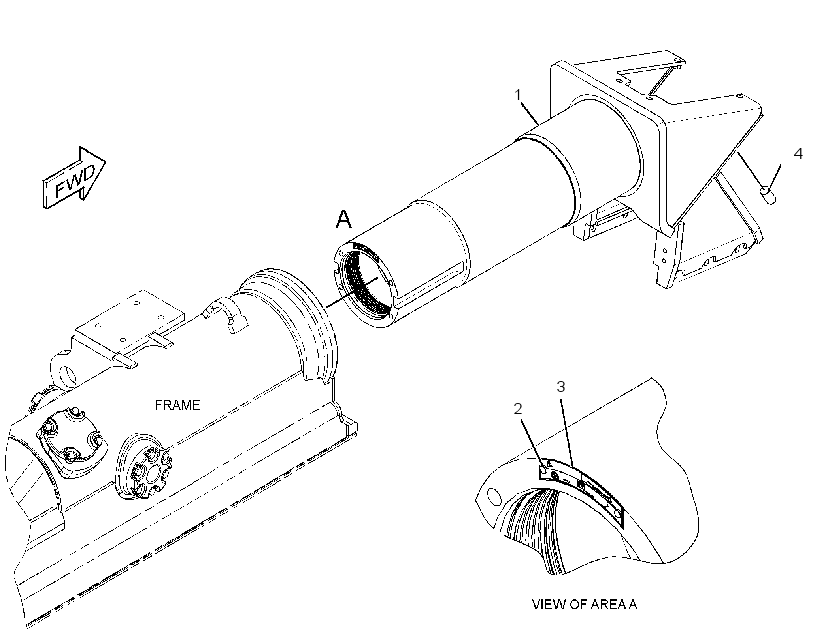 FRAME AS-TELESCOPING RECOIL 2483885 CAT