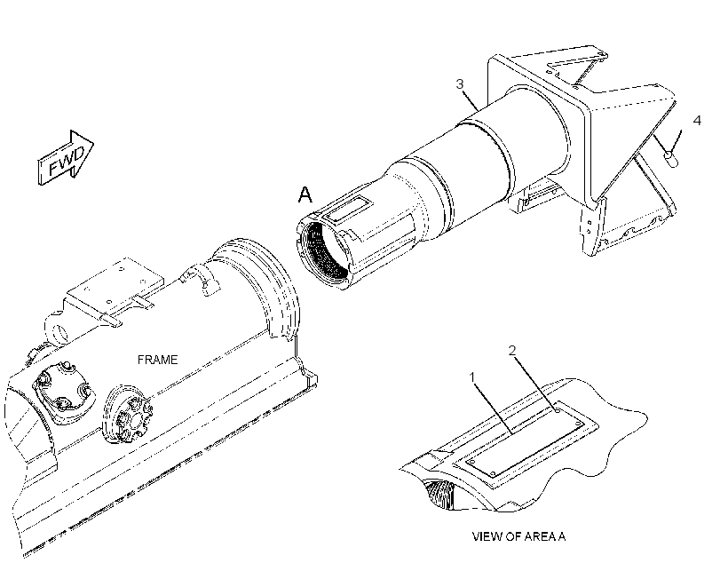 FRAME AS-TELESCOPING RECOIL 2518599 CAT