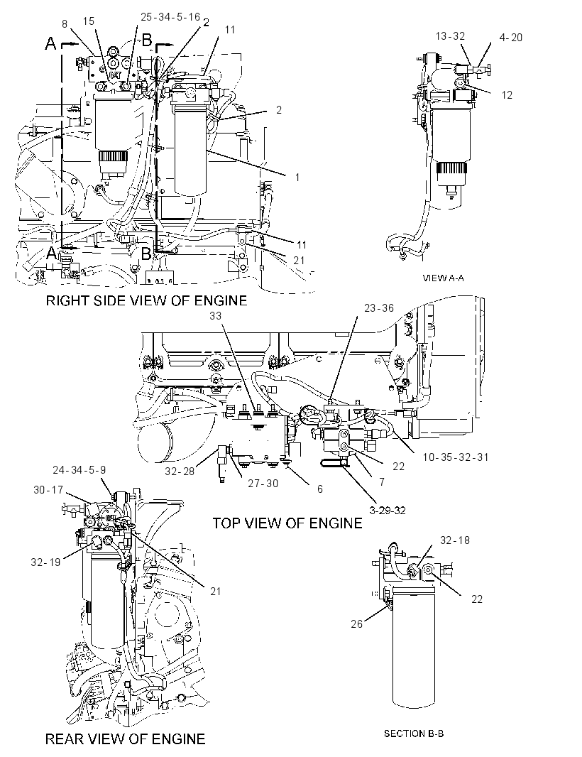 FILTER & MTG GP-FUEL 2729861 CAT