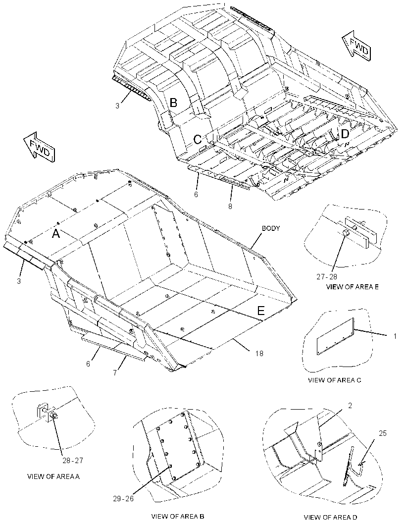 BODY & CANOPY AS 2646650 CAT