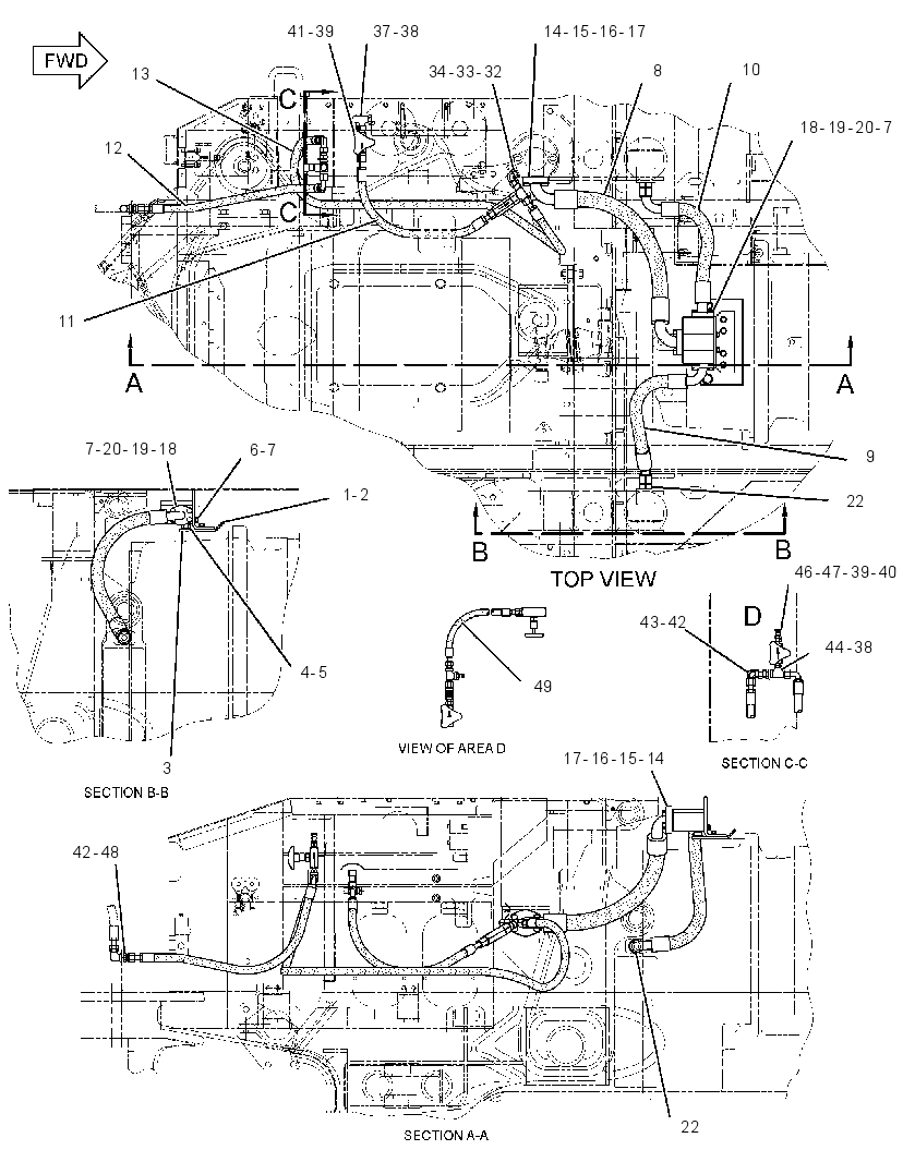 LINES GP-SUSPENSION 1237877 CAT