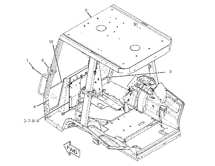 CANOPY GP-OPEN ROPS 2598908 CAT