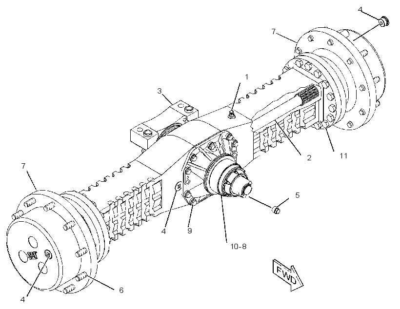 AXLE GP-OSCILLATING 2843866 CAT