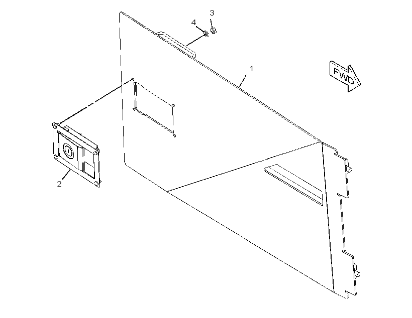 DOOR GP-HOOD 2739820 CAT