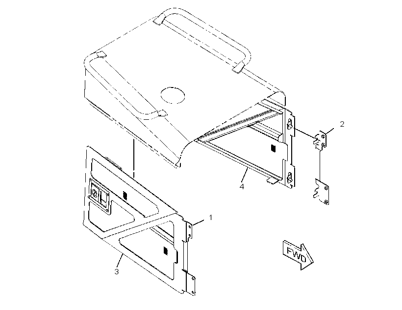 DOOR GP-HOOD 2739852 CAT
