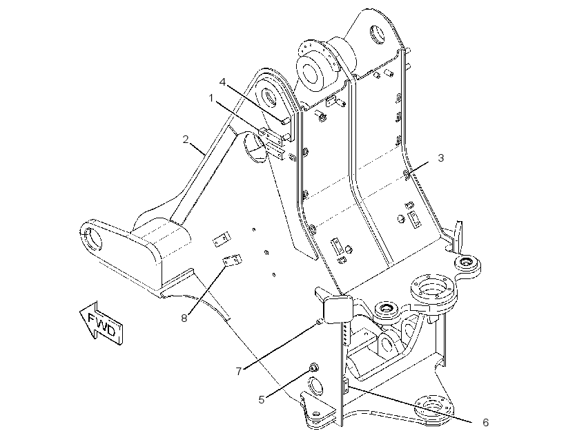 FRAME AS-LOADER 2806769 CAT