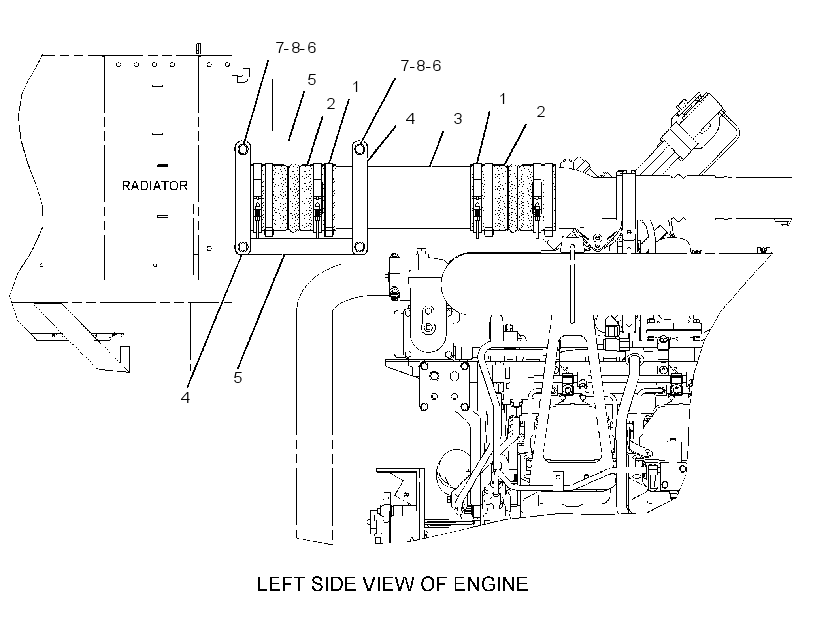LINES GP-AFTERCOOLER AIR 2894077 CAT