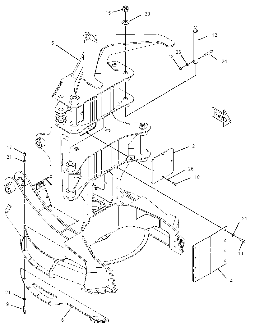 FRAME GP-FELLING HEAD 2408984 CAT