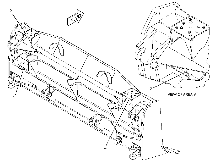 MOUNTING GP-MAST 2454235 CAT