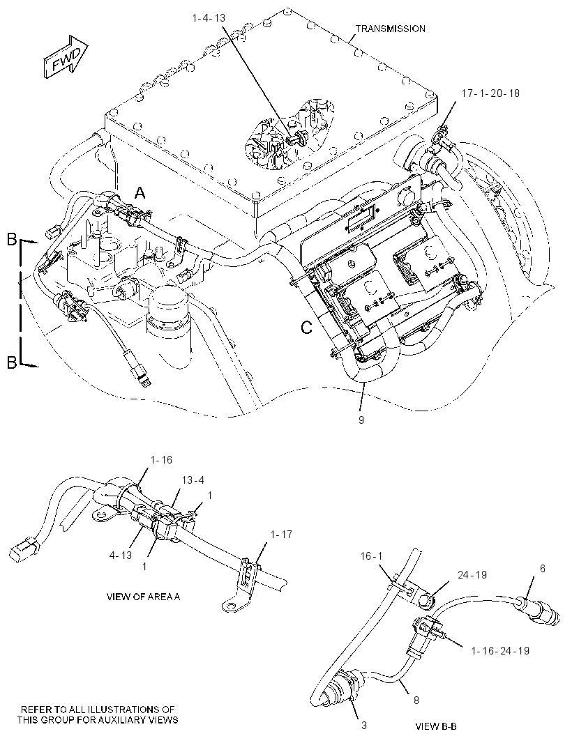 WIRING GP-TRANSMISSION 2743809 CAT