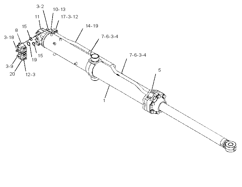 CYLINDER & VALVE GP-LIFT 1554763 CAT