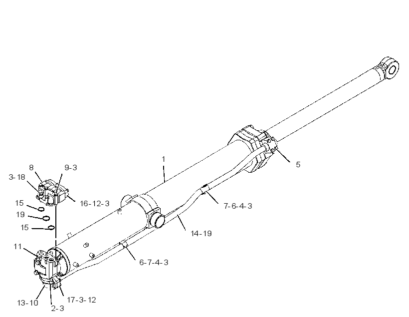 CYLINDER & VALVE GP-LIFT 1554765 CAT