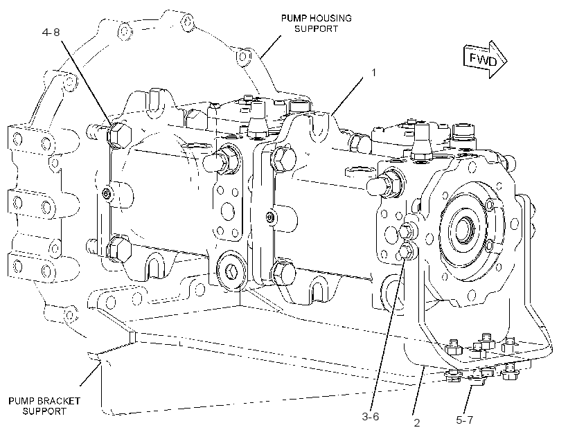 PUMP & MTG GP-POWER TRAIN 2362122 CAT