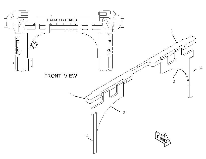 REINFORCEMENT AR-ROLLER FRAME 2661657 CAT